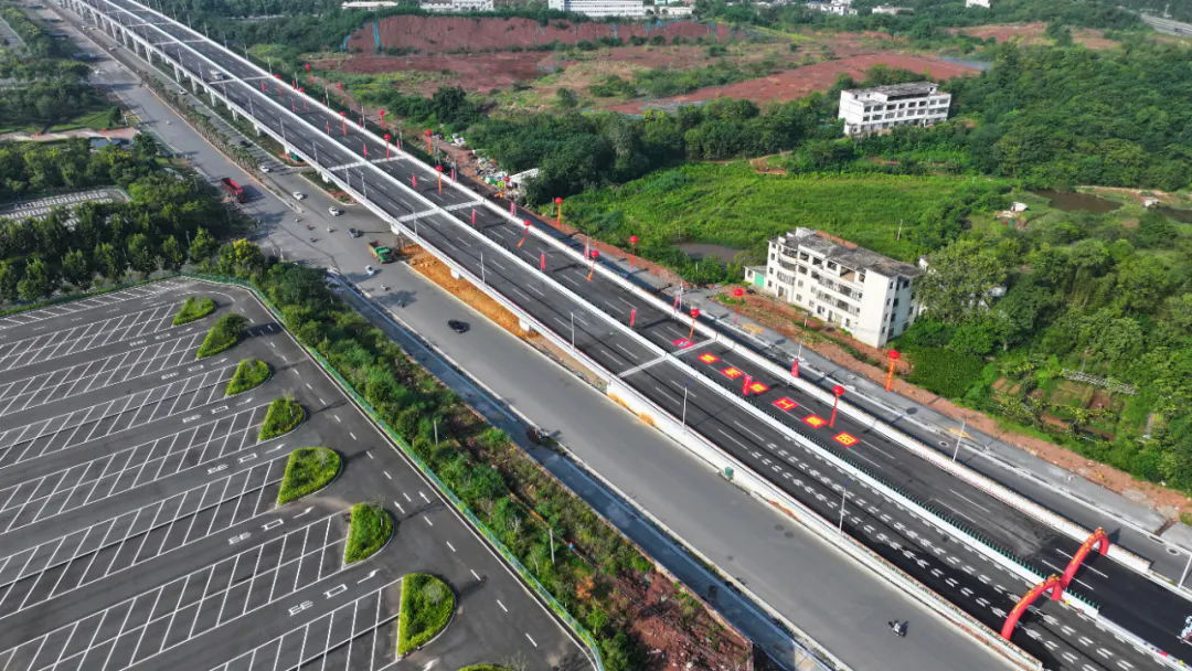 燃！東江源大道快速化改造工程高架橋全線(xiàn)通車(chē)，高清大圖來(lái)了！